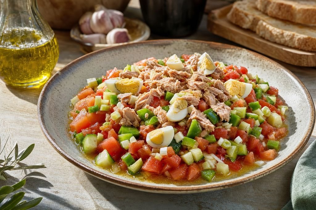 Pipirrana jiennense como imagen principal del articulo 3 de agosto: Pipirrana jiennense para cocinar con producto de verano