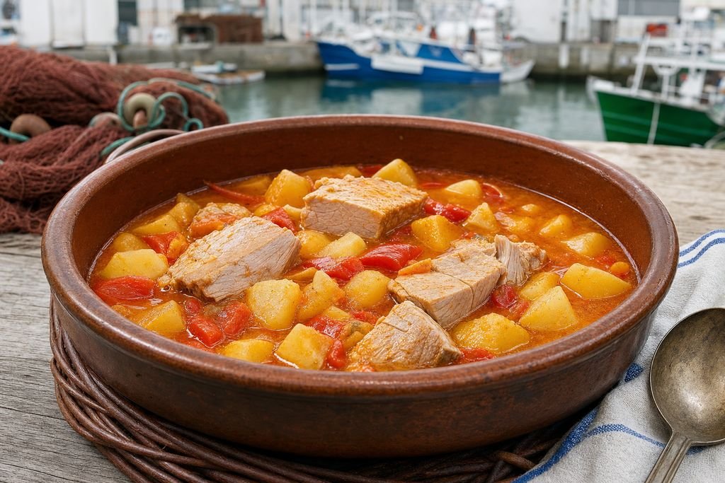 Marmita de bonito cantabra como imagen principal del artículo Cantabria sube a la Bien Aparecida con el bonito todavía en los puertos