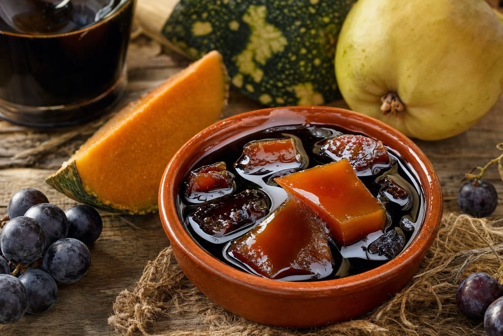 Arrope y calabazate murciano como imagen principal del artículo Bullas cierra sus fiestas con la vendimia recién hecha y el mosto