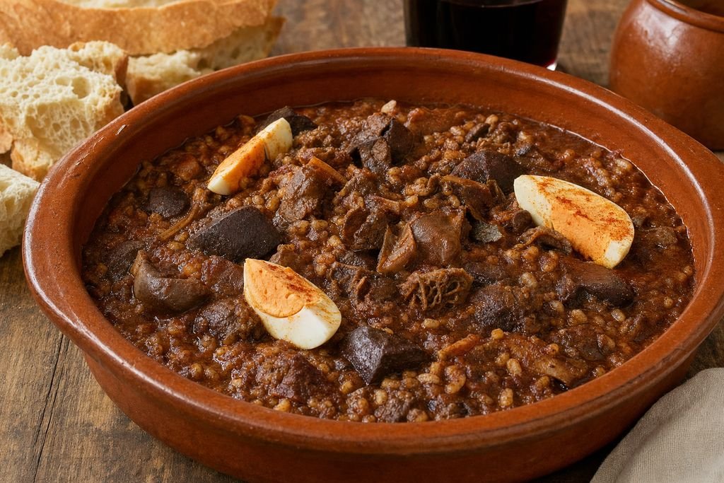 Chanfaina salmantina tradicional como imagen principal del artículo En Alba de Tormes hay una peña que se llama 15 de Octubre, y hoy se