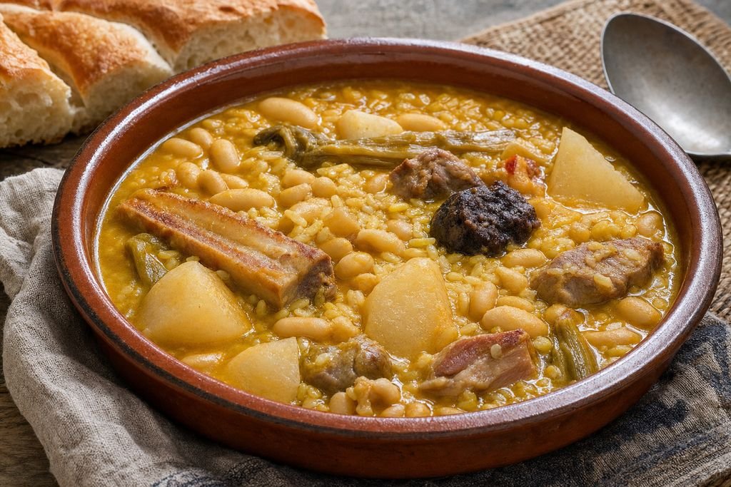 Arros amb fesols i naps