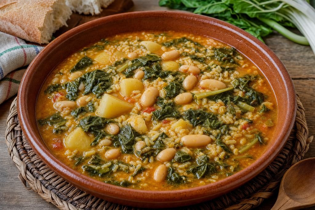 Arroz con acelgas valenciano