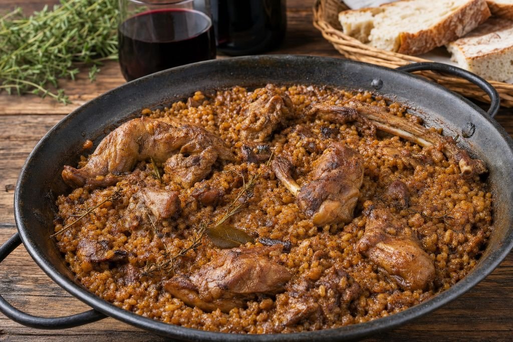 Arroz con liebre manchego