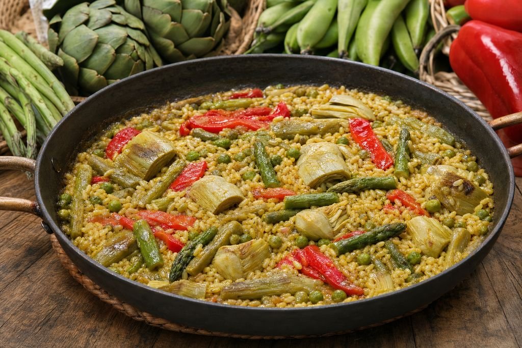 Arroz con verduras navarro