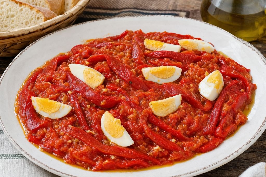Asadillo de pimientos manchego