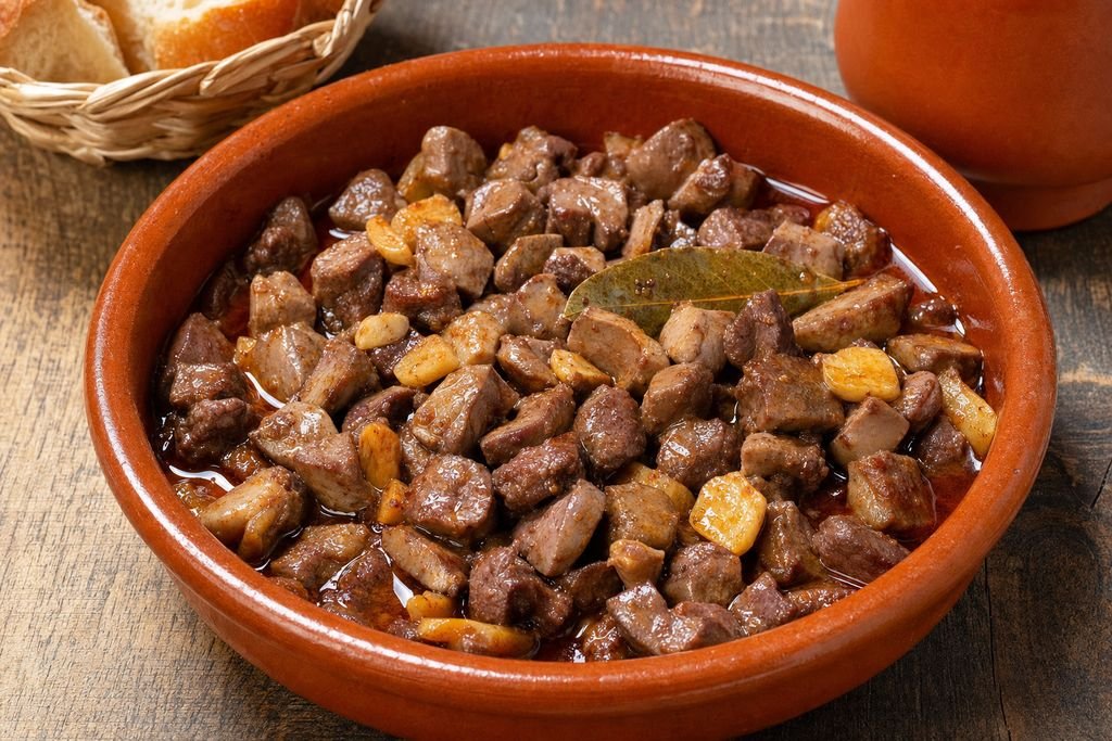 Asadura en ajillo manchega