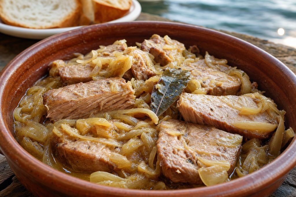 Atún encebollado gaditano