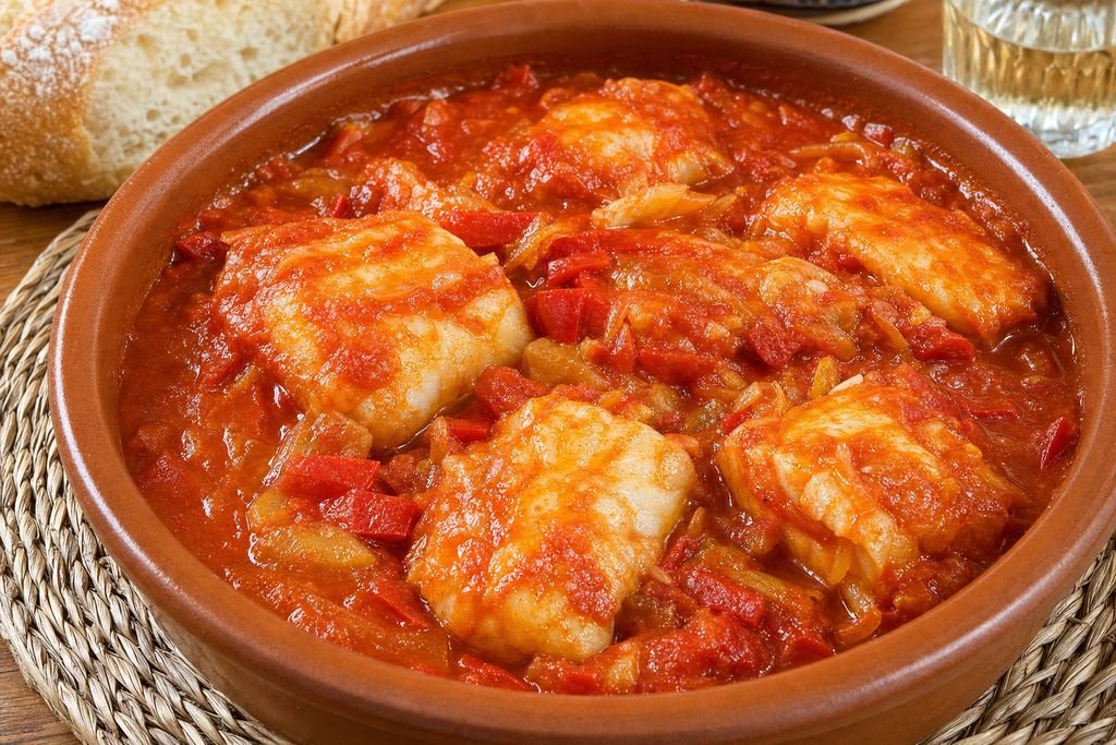 Bacalao con tomate riojano