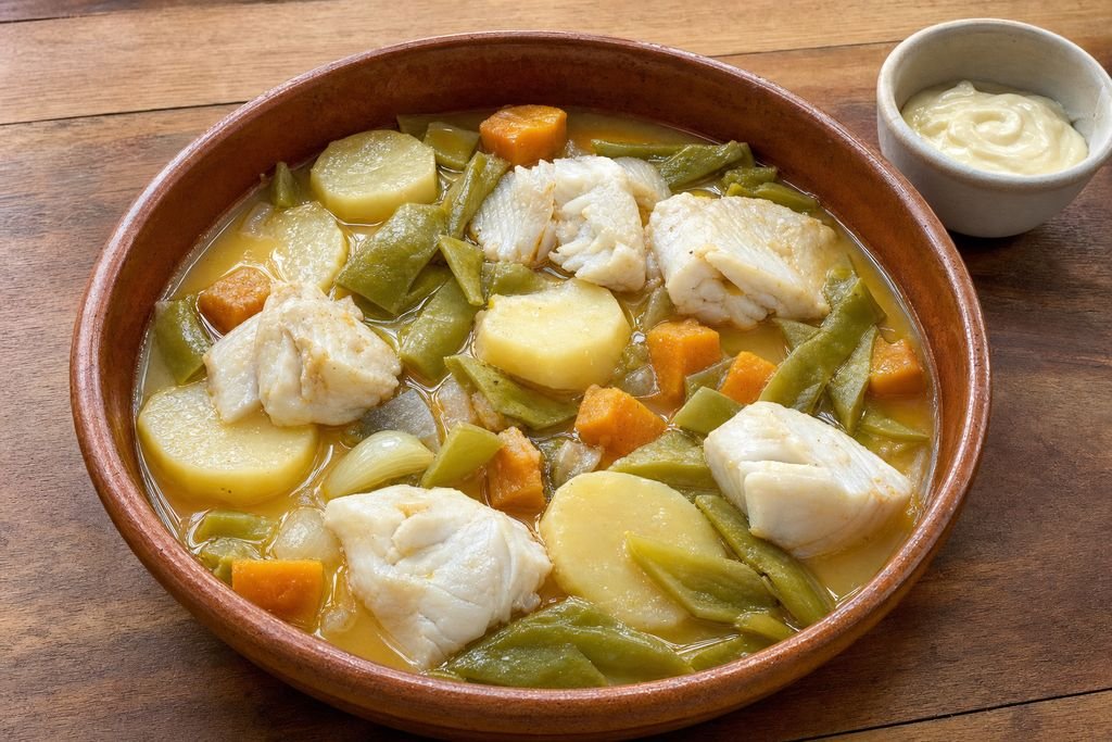 Blanquillo de bacalao de Santa Pola servido como origen: santa pola (alicante)