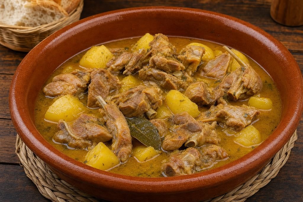 Caldereta de chivo lechal malagueño