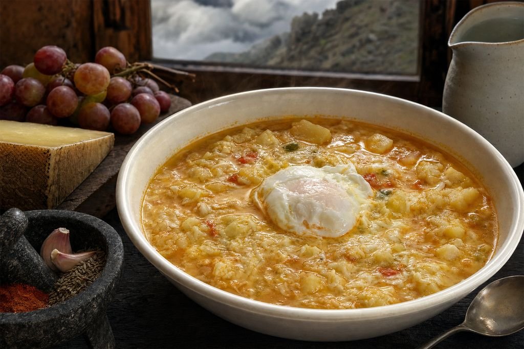 Caldo de queso herreño