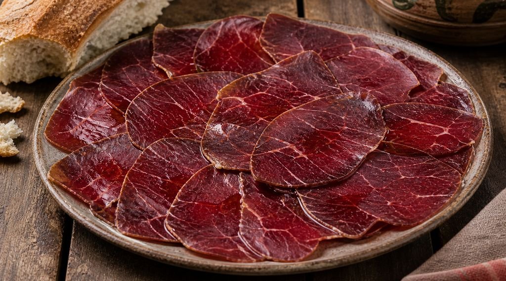 Cecina de León curada con aceite