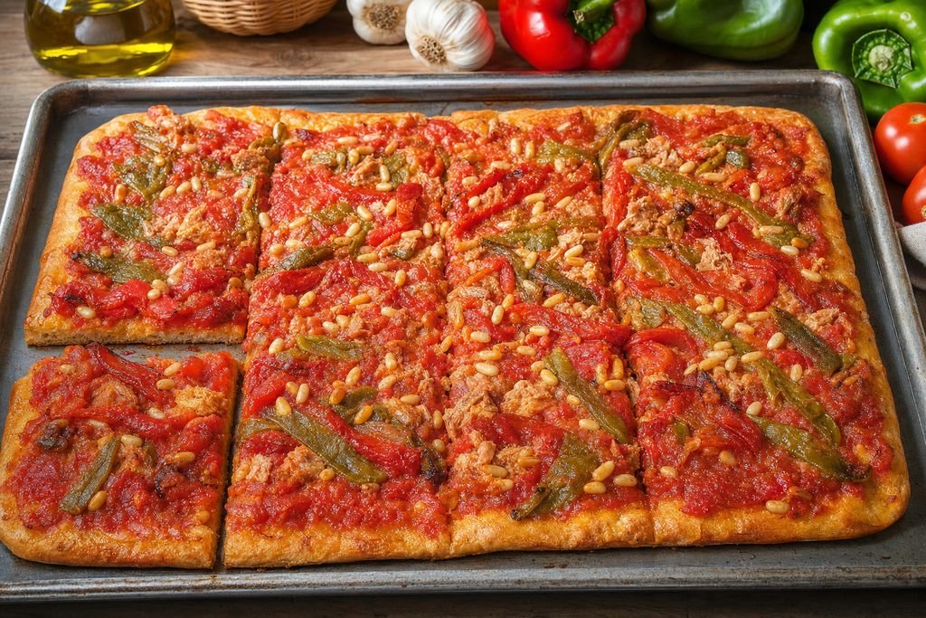 Coca de tomate castellonense