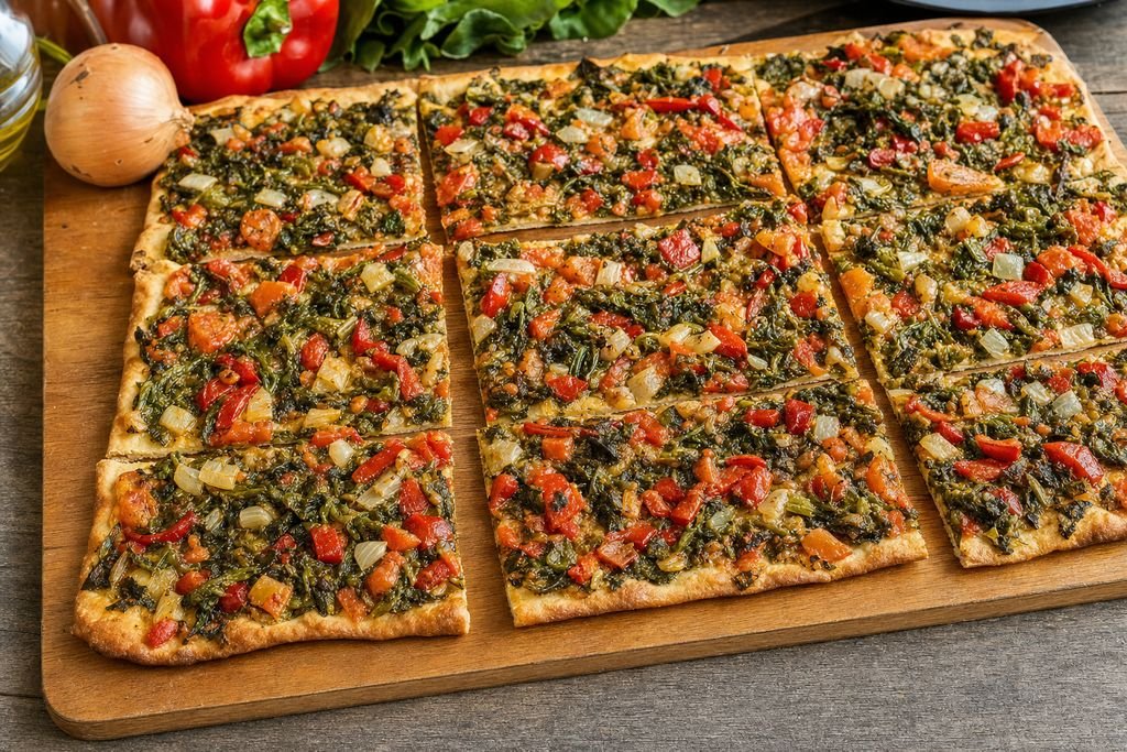 Coca de verduras mallorquina