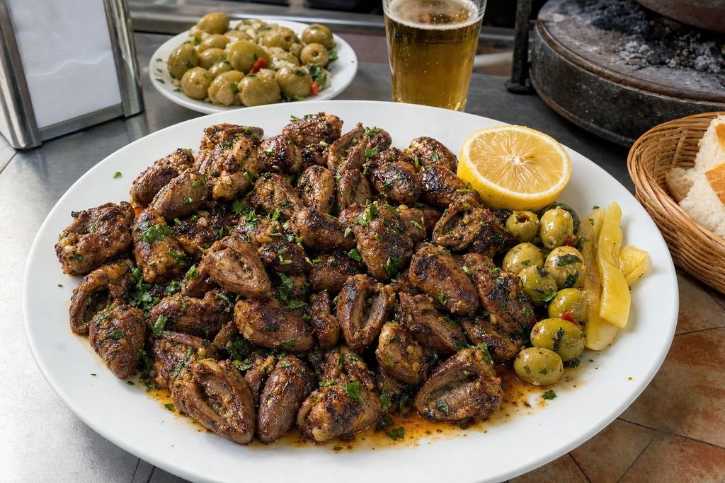 Corazones de pollo ceutíes