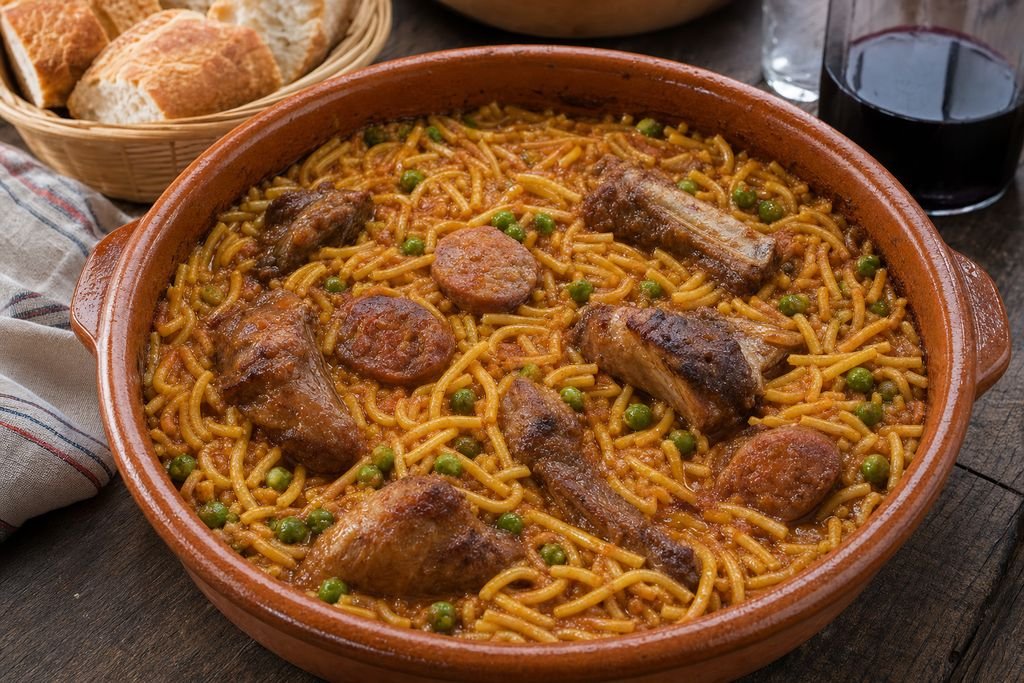 Fideos a la cazuela catalanes