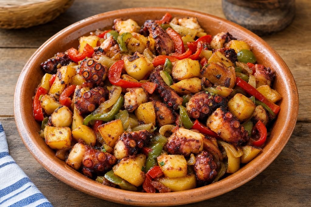Frita de pulpo ibicenca