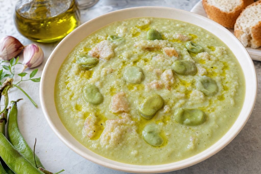Gazpacho de habas granadino