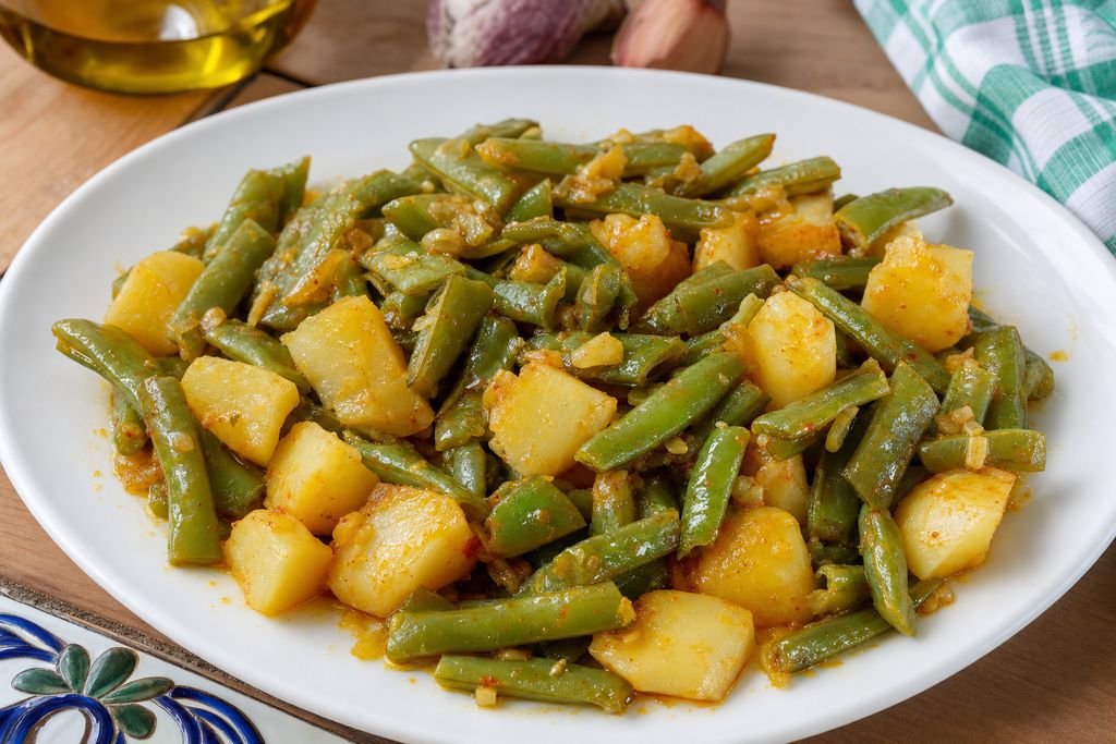 Judías verdes con patatas a la andaluza