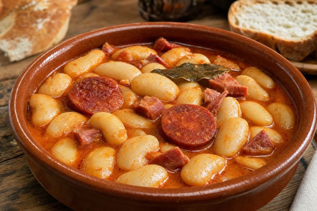 Judiones del Barco con chorizo