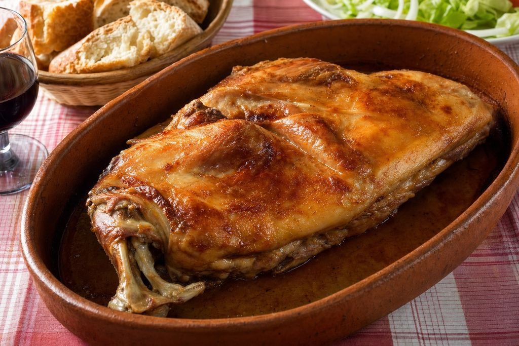 Lechazo asado castellano