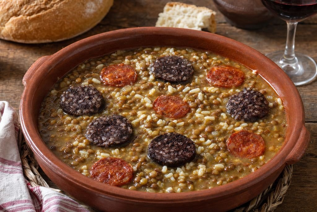 Lentejas a la burebana