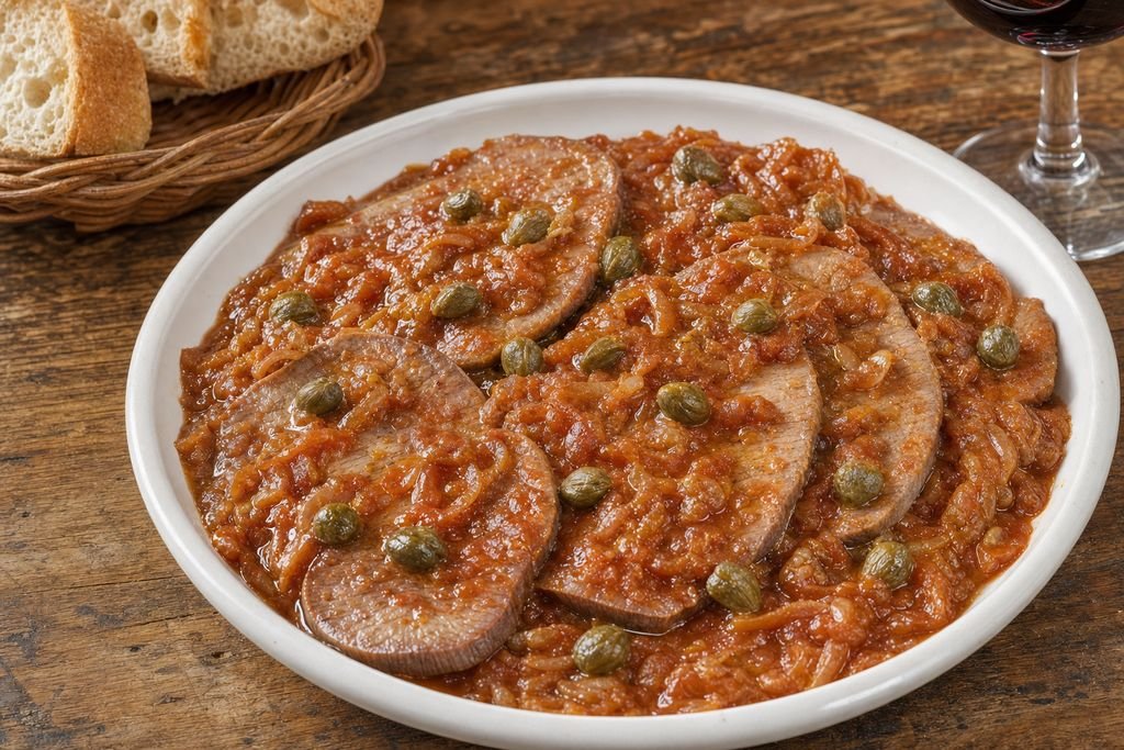 Llengua amb tàperes mallorquina