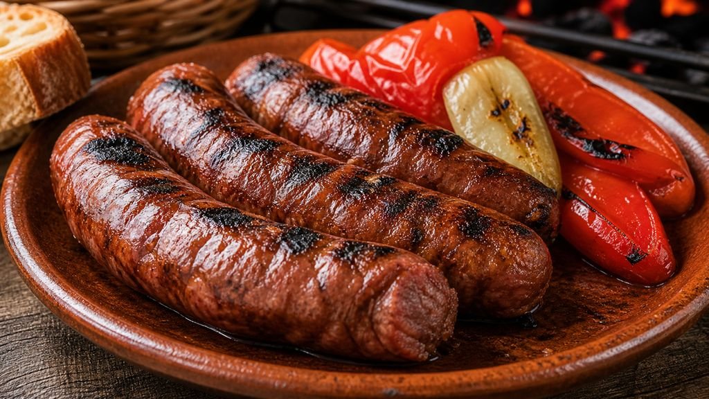 Longaniza de Graus a la brasa