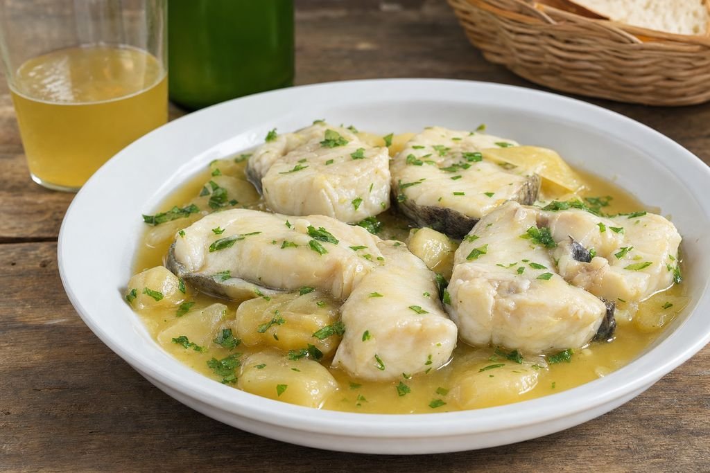 Merluza a la sidra asturiana