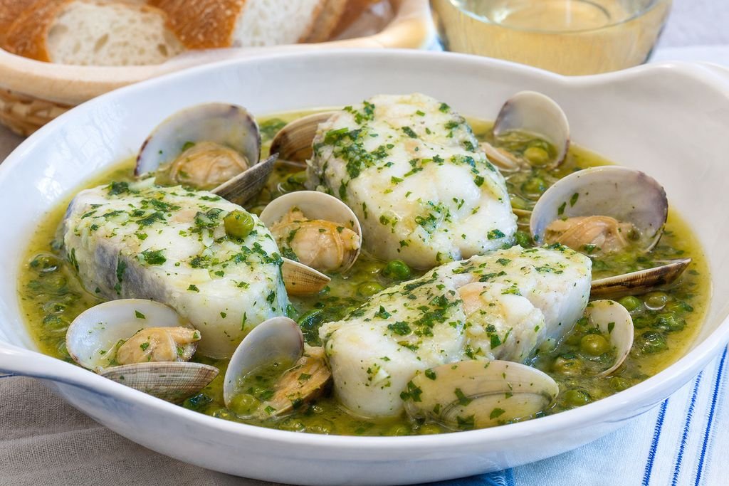 Merluza en salsa verde