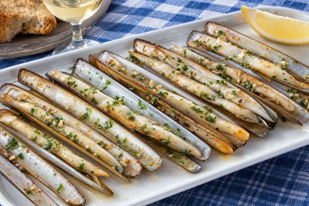 Navajas a la plancha gallegas