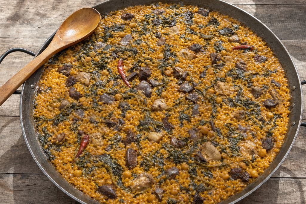 Paella de fetge de bou de Meliana