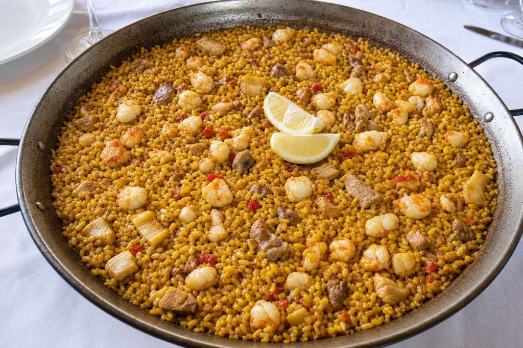Paella Parellada barcelonesa