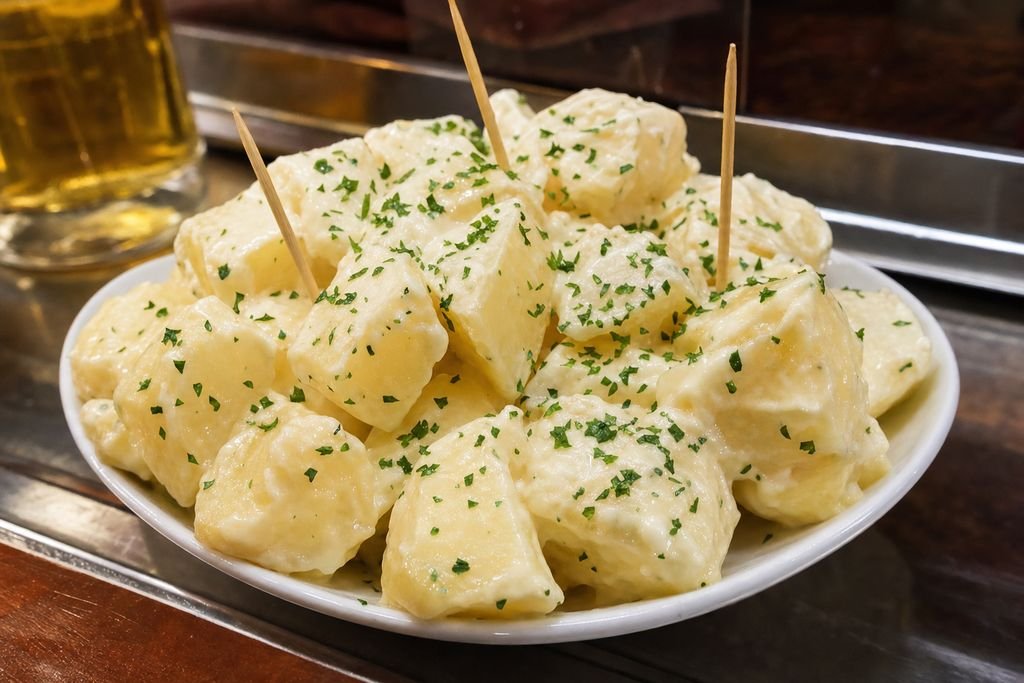 Patatas alioli madrileñas