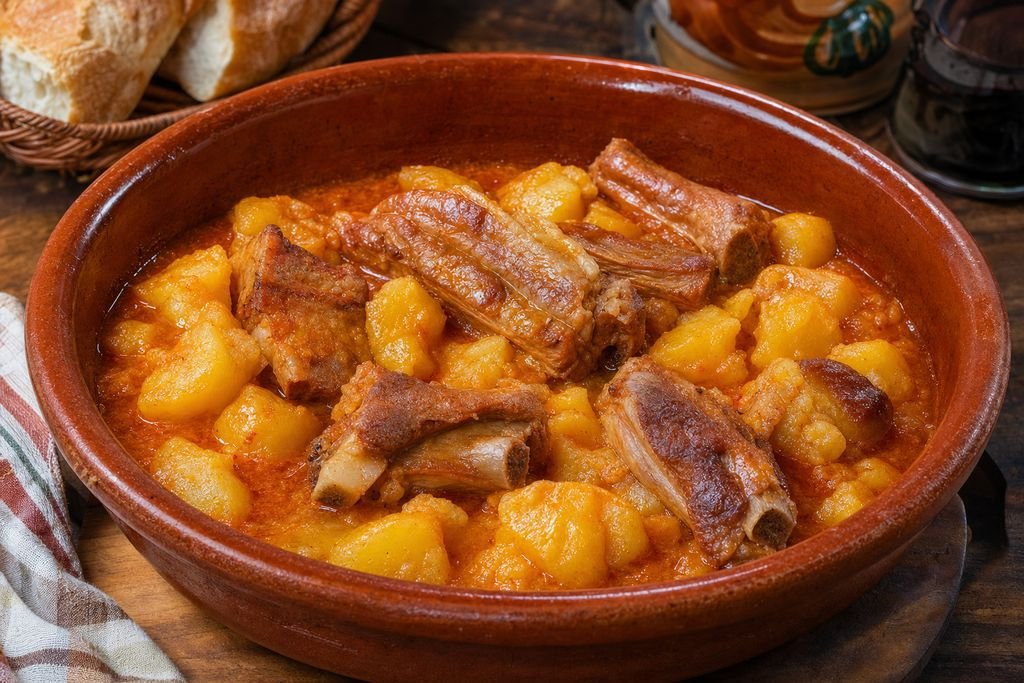 Patatas con costillas riojanas