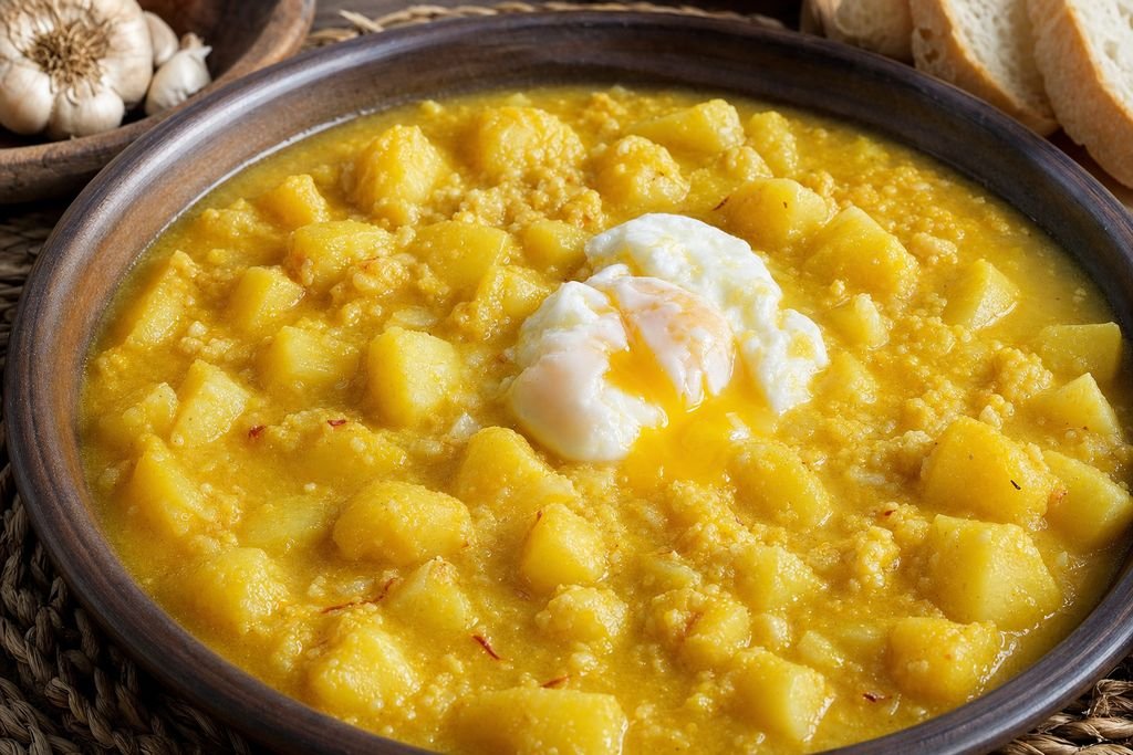 Patatas en ajopollo almerienses