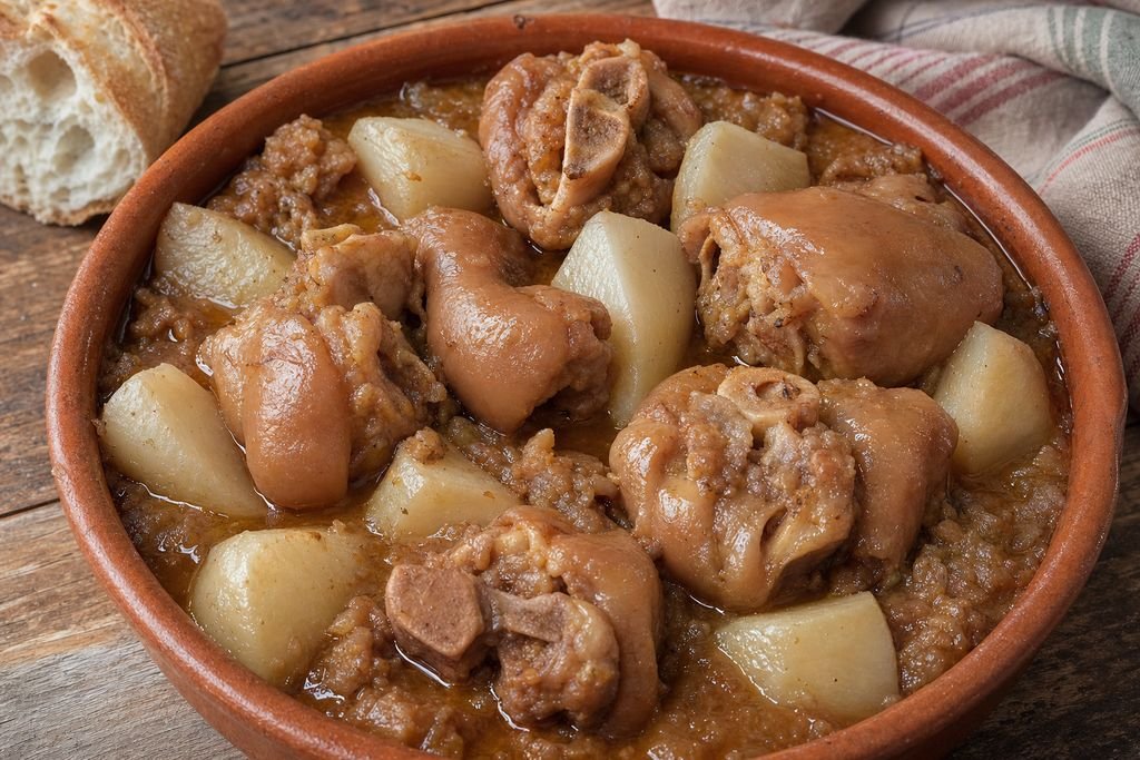 Peus de porc amb naps