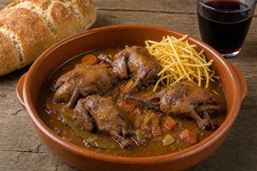 Pichones estofados de Tierra de Campos