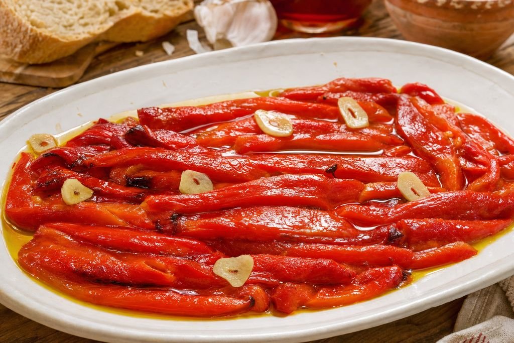 Pimientos asados del Bierzo