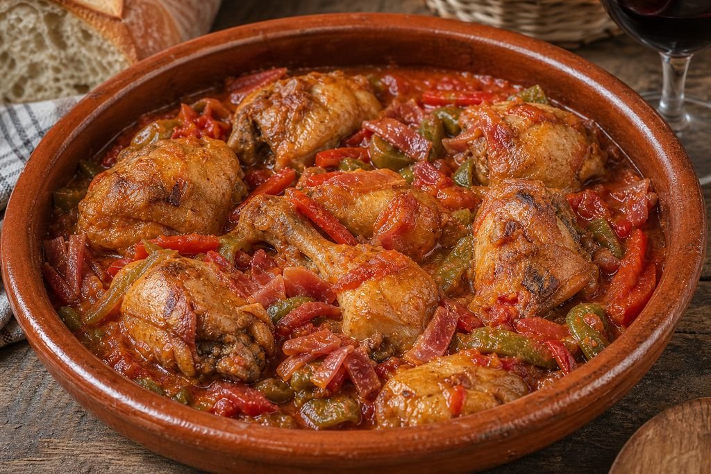Pollo al chilindrón aragonés