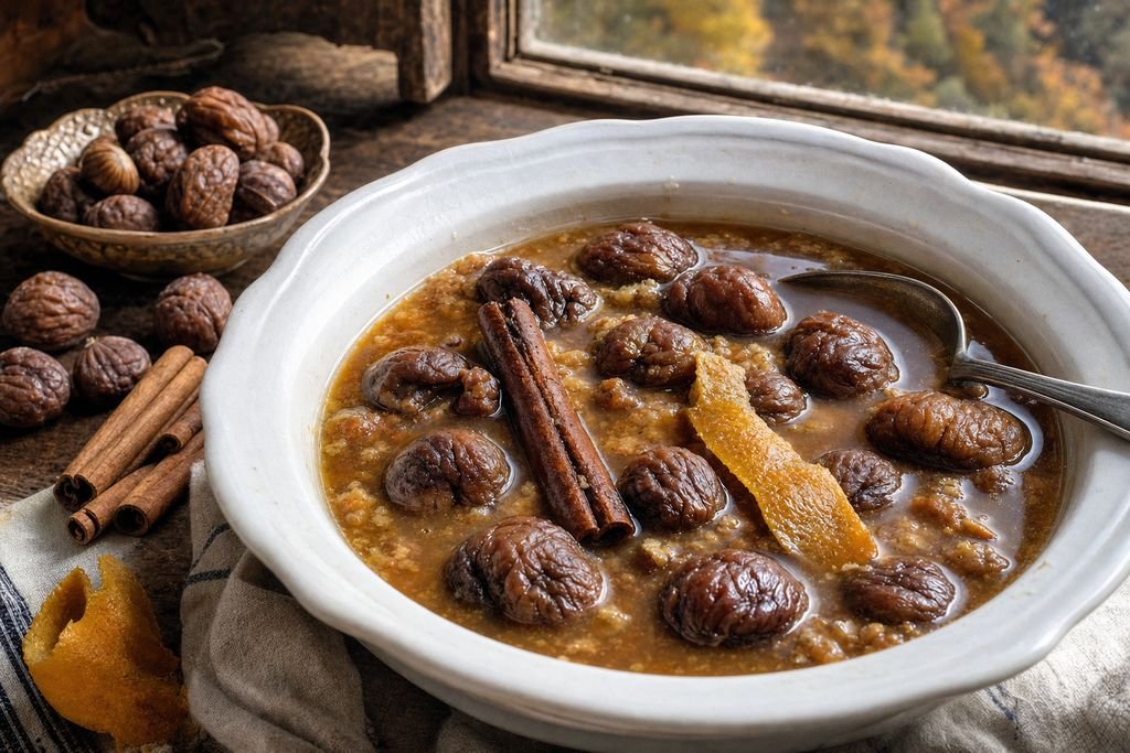 Potaje dulce de castañas de Aracena