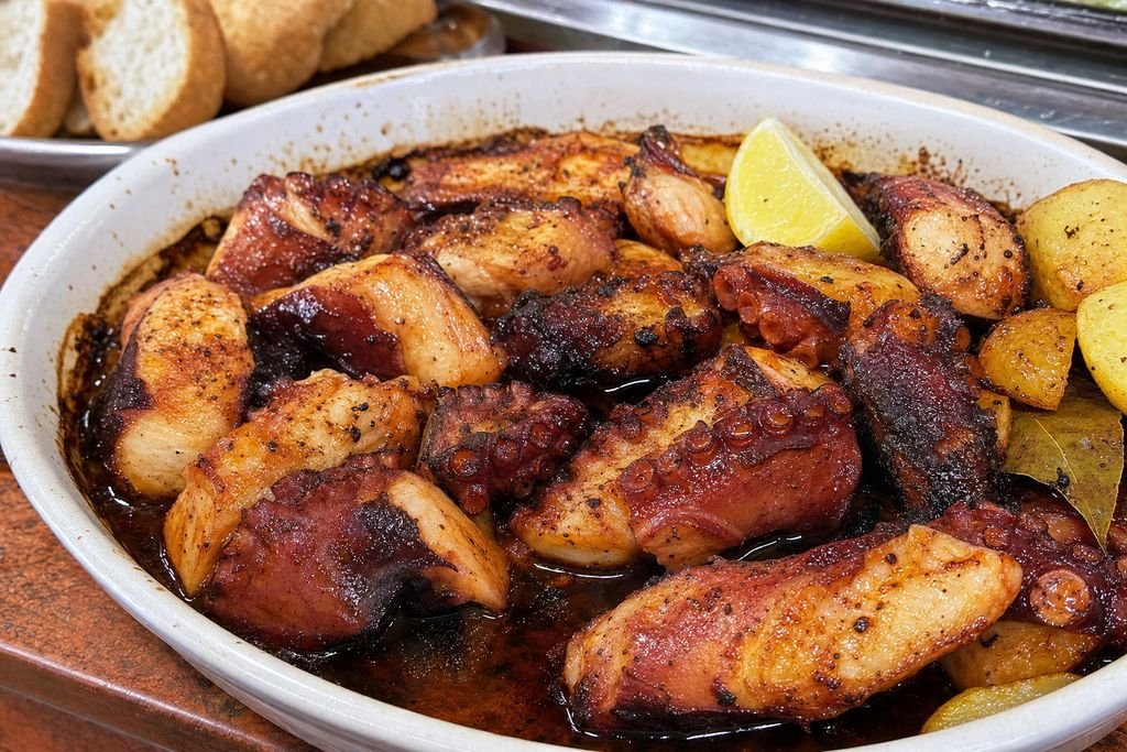 Pulpo al horno murciano