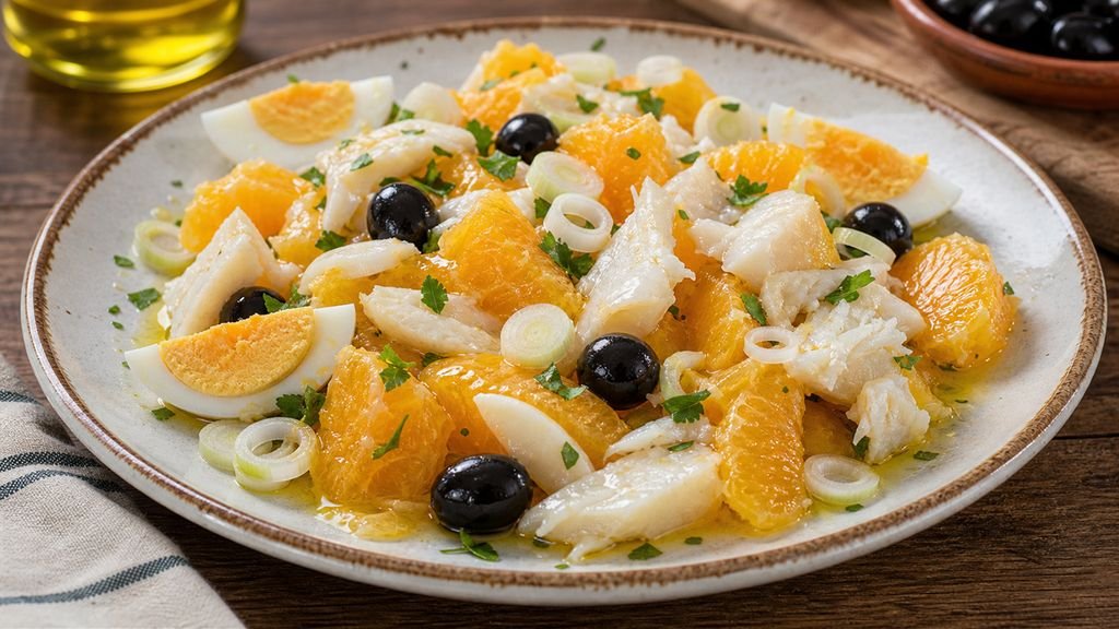 Remojón granadino de naranja y bacalao