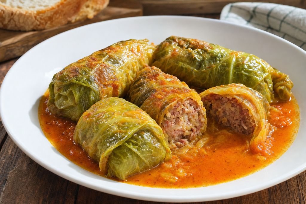 Repollo relleno asturiano