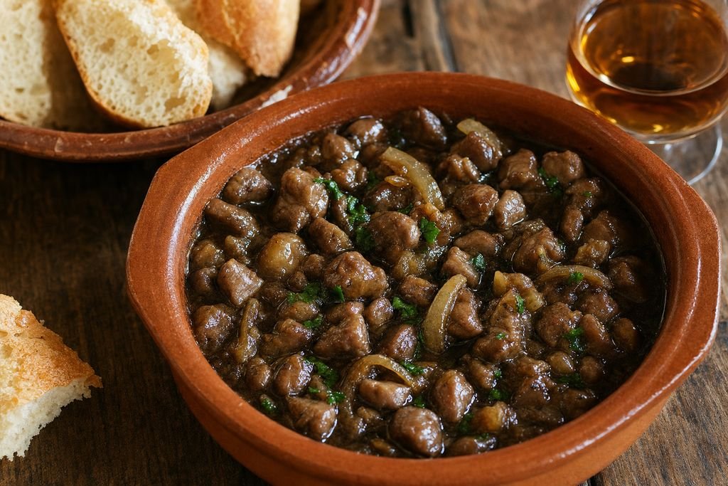 Riñones al Jerez andaluces