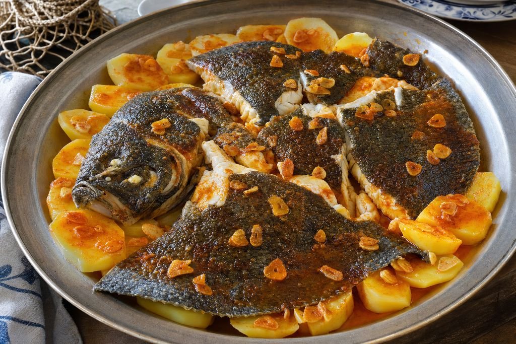 Rodaballo a la gallega