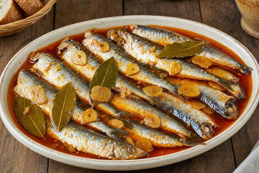 Sardinas en escabeche gallegas