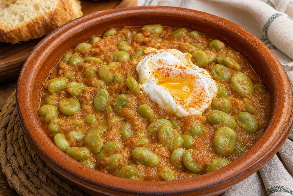 Sobrehusa de habas sevillana