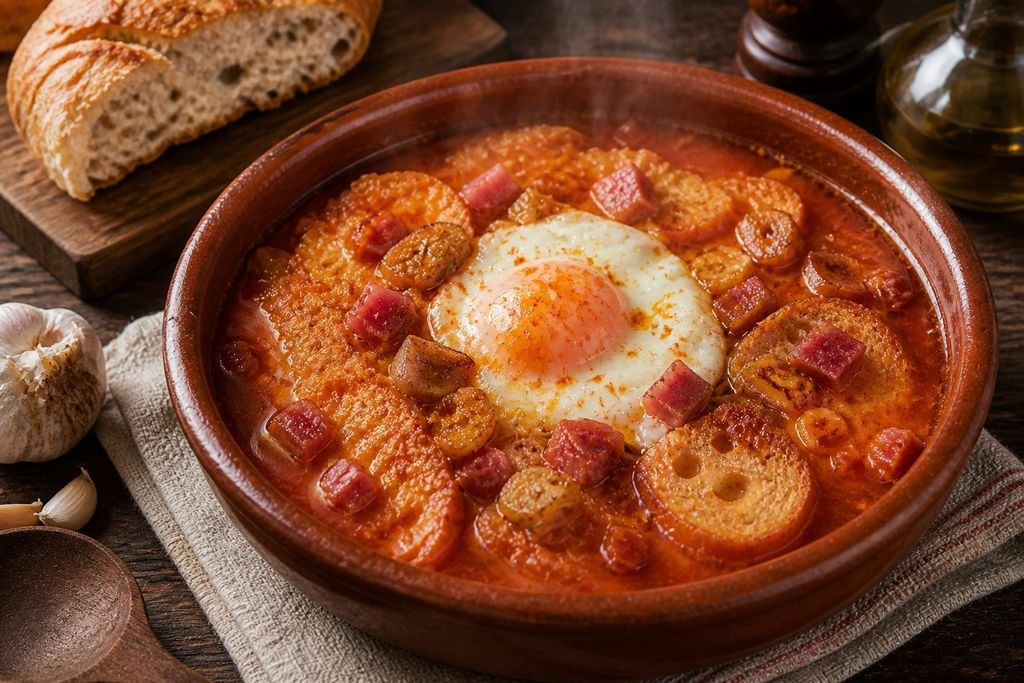 Sopa castellana con pan de Valladolid