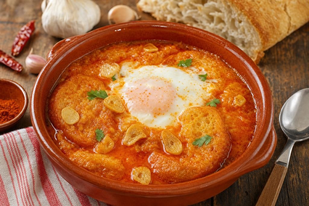 Sopa de ajo castellana